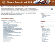 Tablet Screenshot of dspace.iimk.ac.in